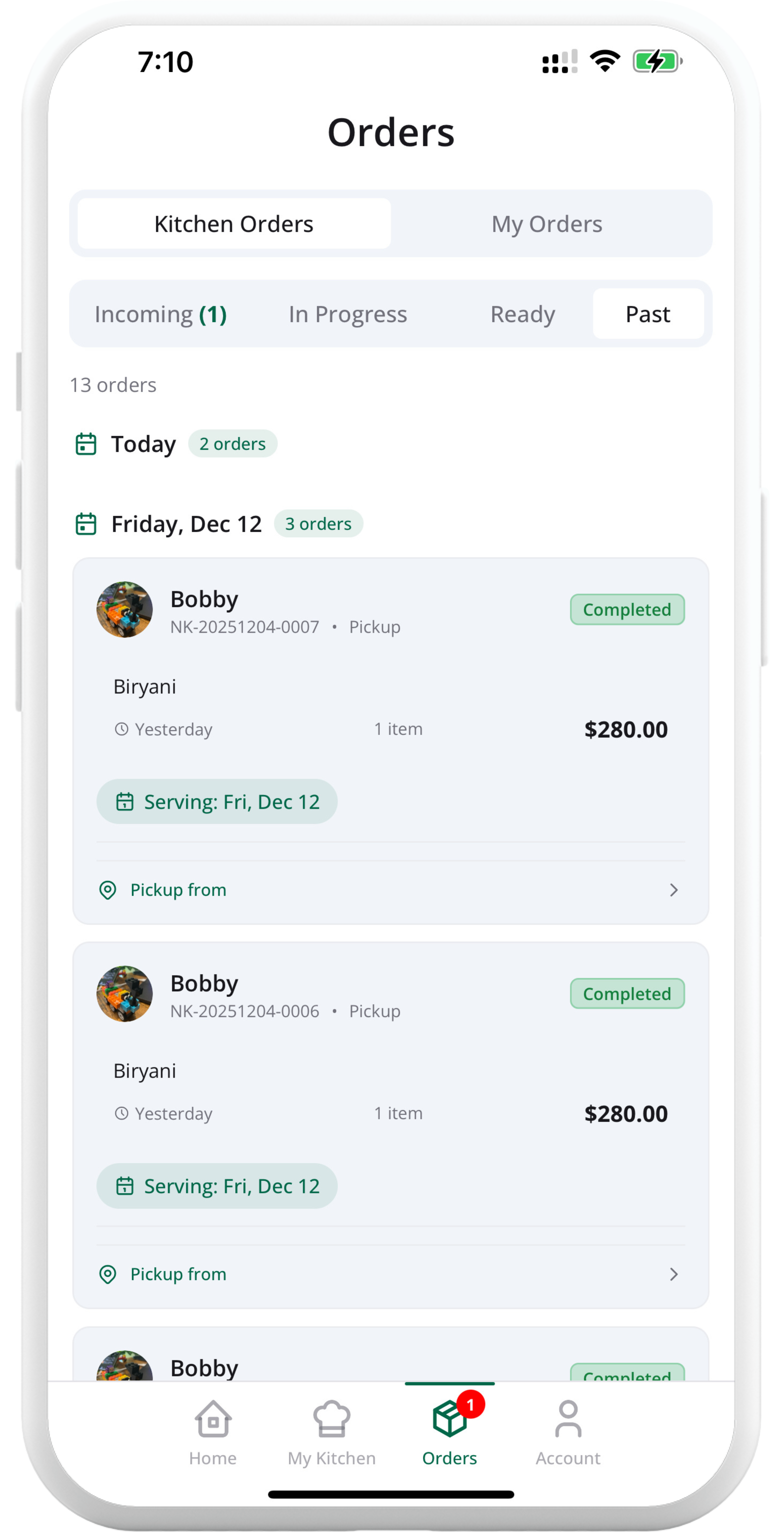 Pre-order management