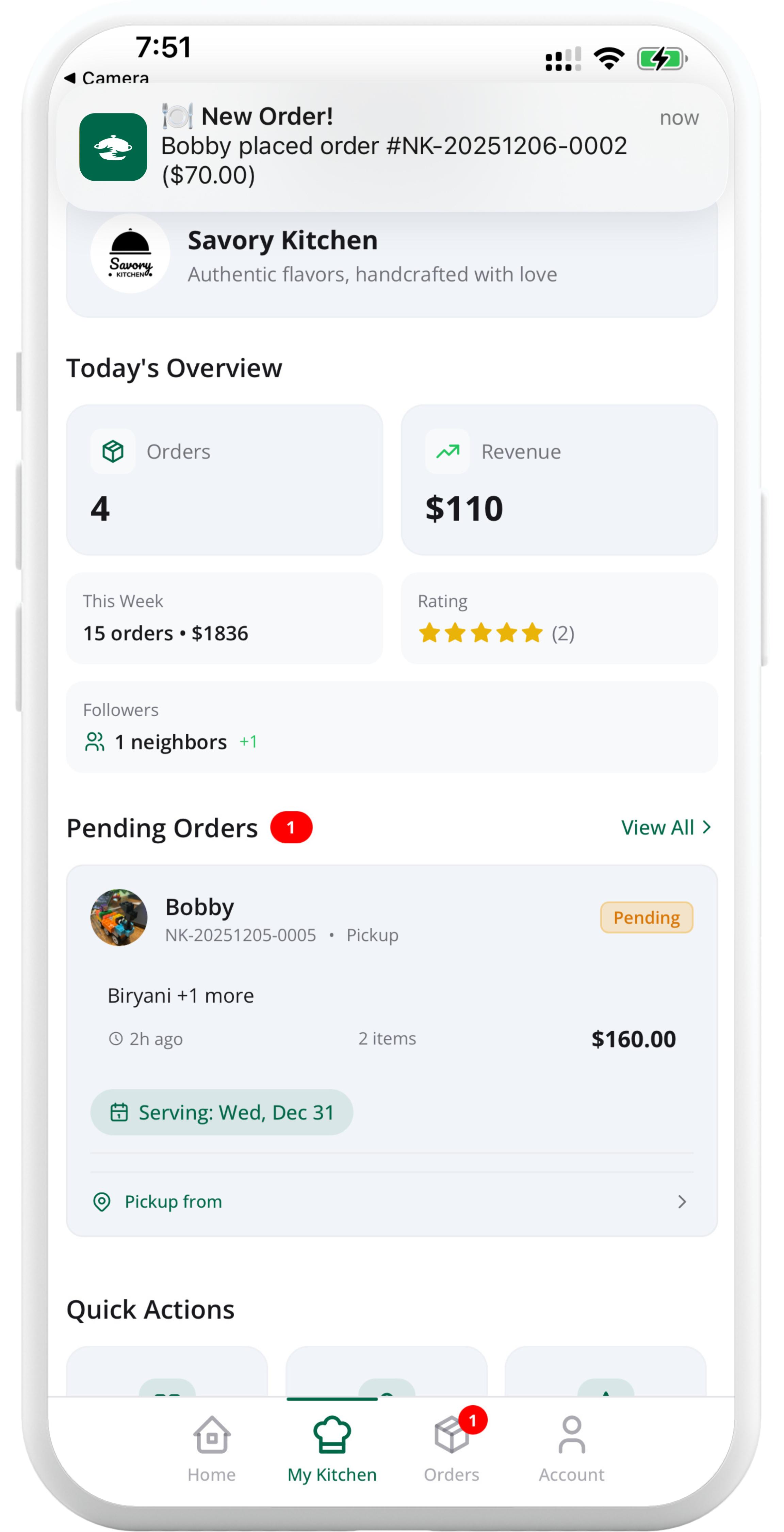 Real-time notifications