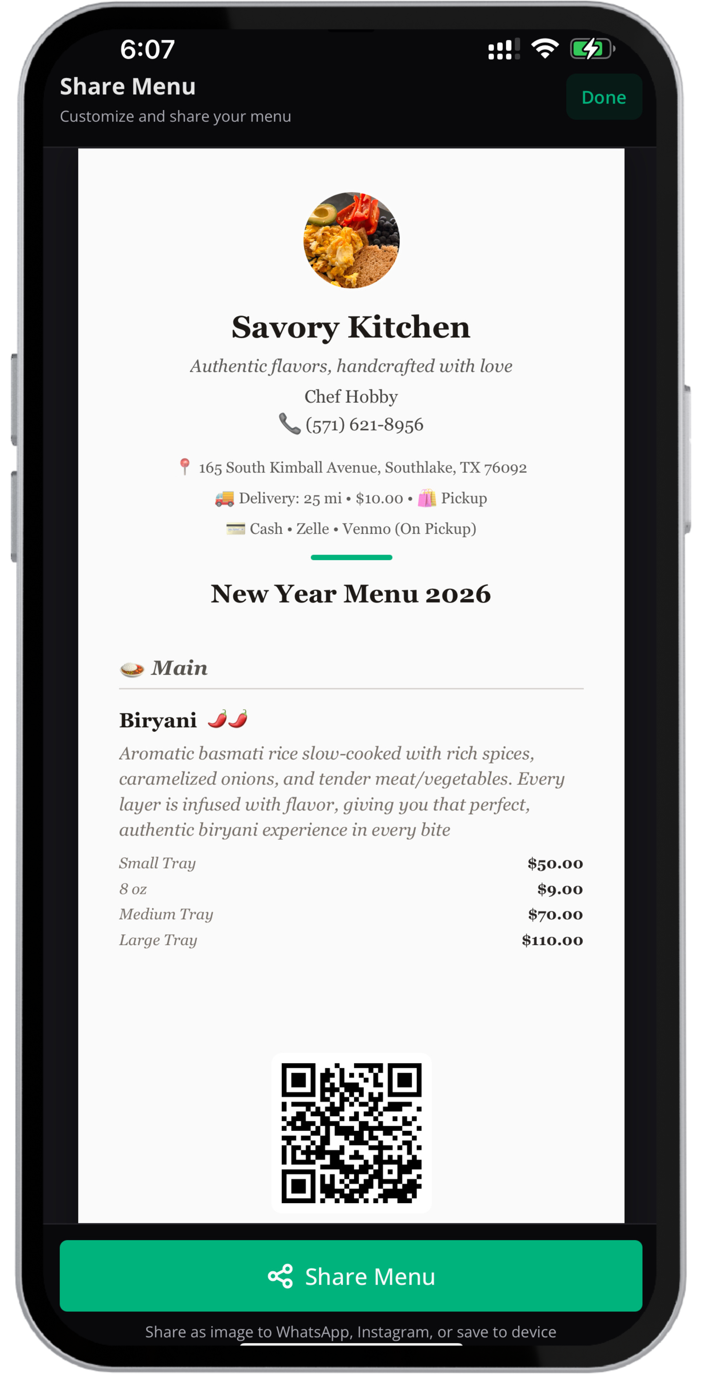 Chefure App - Home Screen