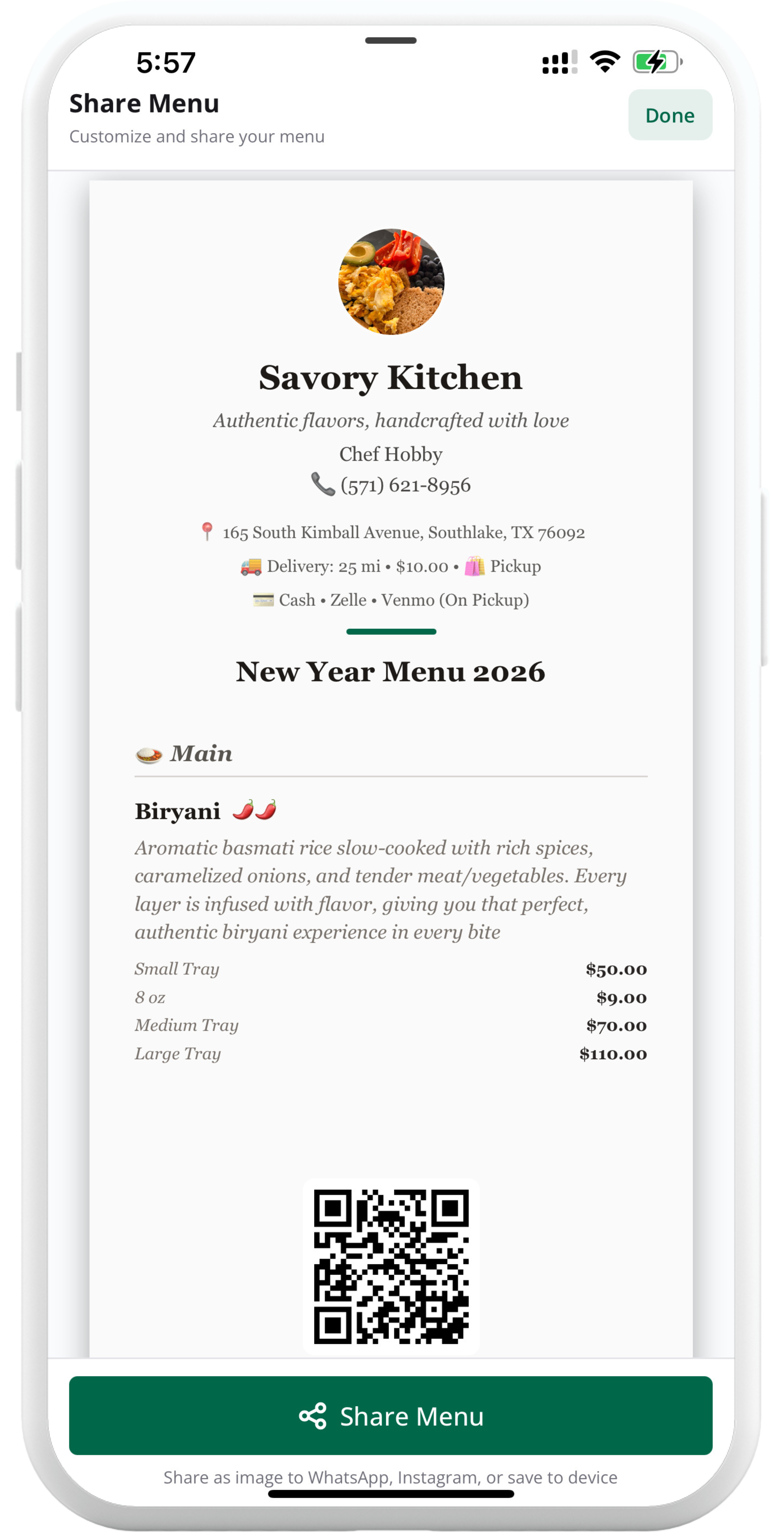 Chefure App - Home Screen