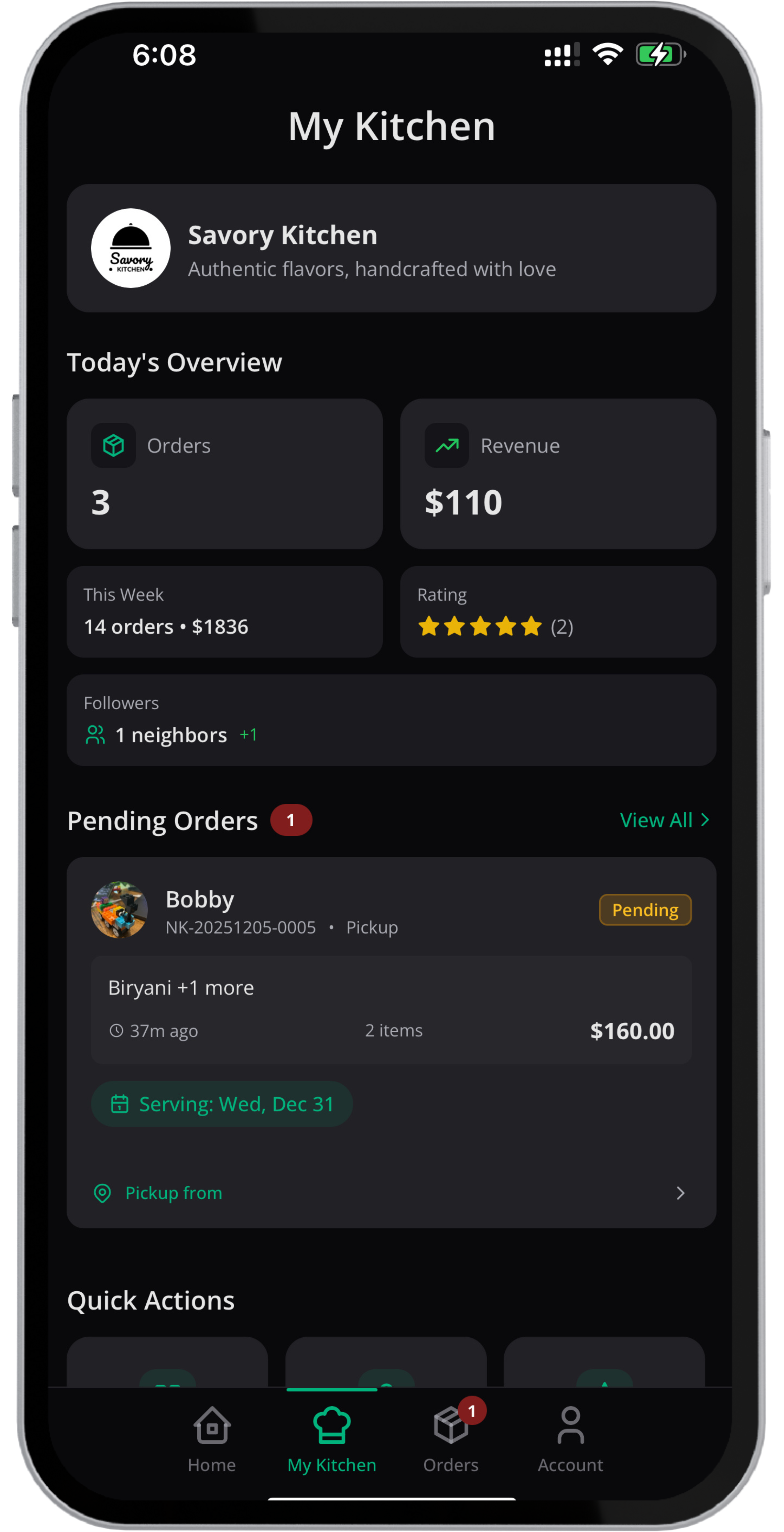 Chefure App - Orders